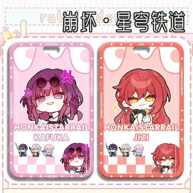 Honkai: Star Rail HD Impresso Capa de Ônibus Caso Titular do Cartão Sacos Banco de Negócios Retrátil Cartões de Crédito ID Titulares Mangas Protetoras