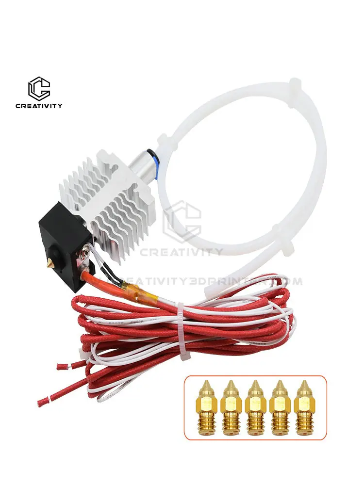 Hochwertiger Ender 3 V2 Neo/Ender-3 Neo montierter Hotend Ganzmetall-Extruder mit Socken und Düsen für Ender 3 V2 Neo/Ender 3 Max Neo