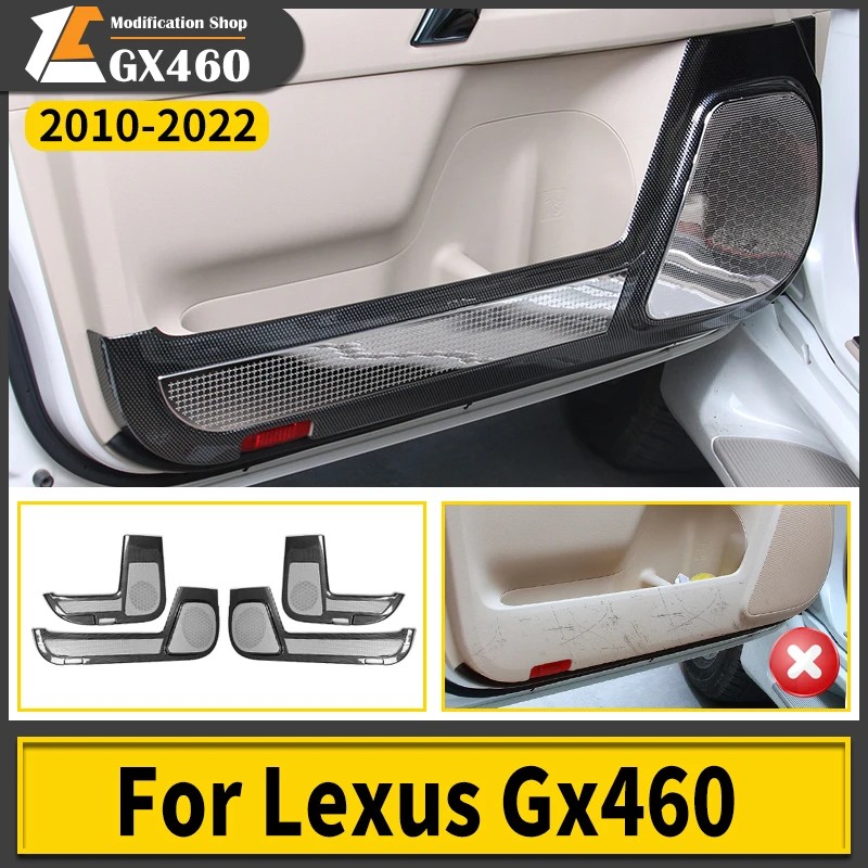 Car Door Scratch Resistant Speaker Protective Cover For 2010-2022 Lexus GX460 GX 460 Interior Modification Accessories 2021 2020