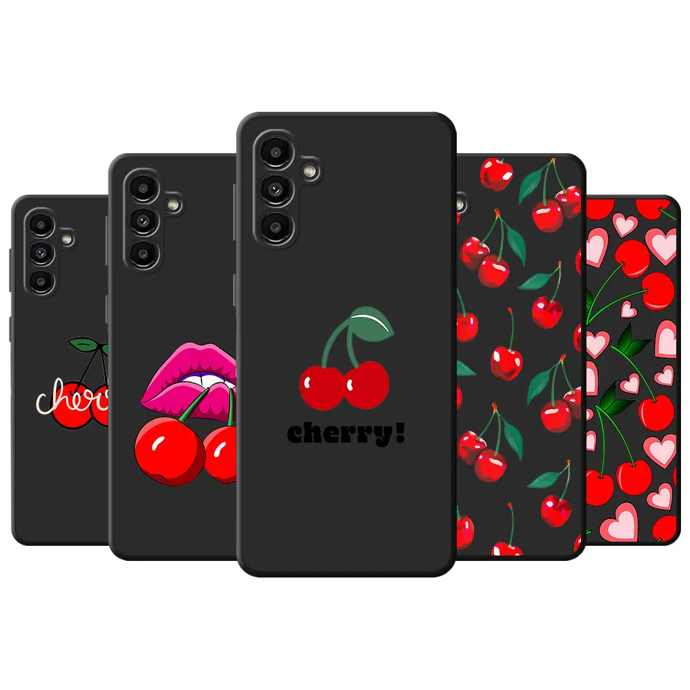 Fruits Pink Cherry Case for Samsung Galaxy A34 A33 A72 A12 A14 A53 A23 A24 A42 A32 A22 A54 A13 A73 A11 A21s A52 Cover