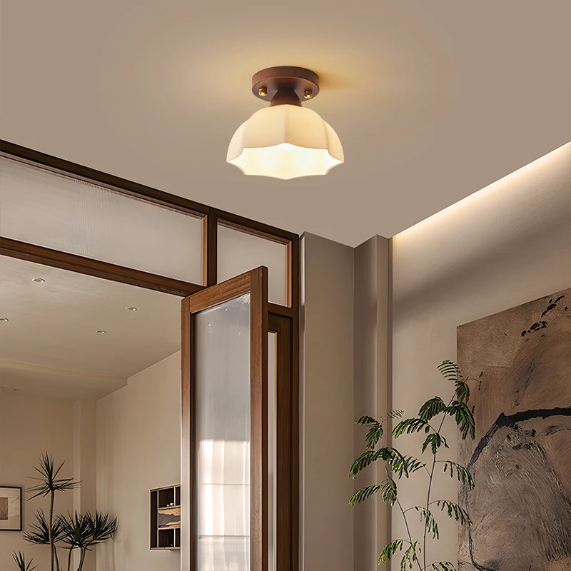 الرجعية الزجاج Led أضواء السقف الممر الممر المدخل الثريا مصباح السقف للديكور غرفة المعيشة غرفة الطعام المطبخ غرفة نوم #2