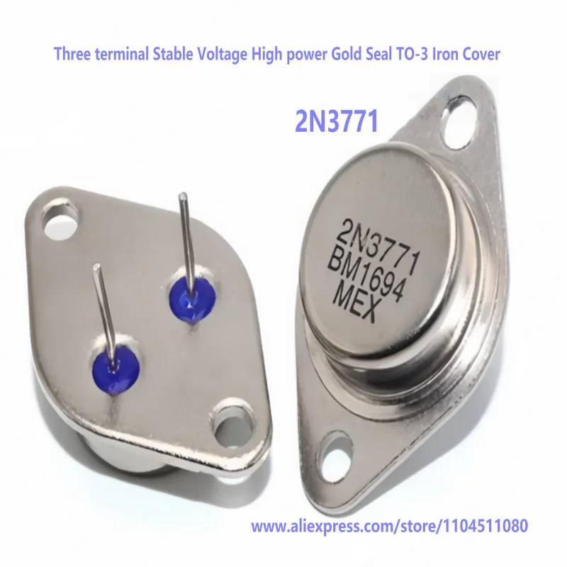 2PCS/2N3771 2N3772 L7805CT L7812CT L78H12K MJ11015 MJ1106G Three terminal Stable Voltage High power Gold Seal TO-3 Iron Cover