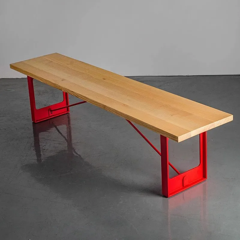 Log legs long and simple household metal tables and chairs for stools and rest boards