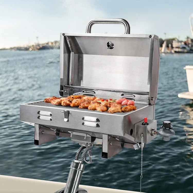 

Adjustable Boat Tilt Bracket Installation Barbecue Grill Propane Barbecue Grill Marine Gas