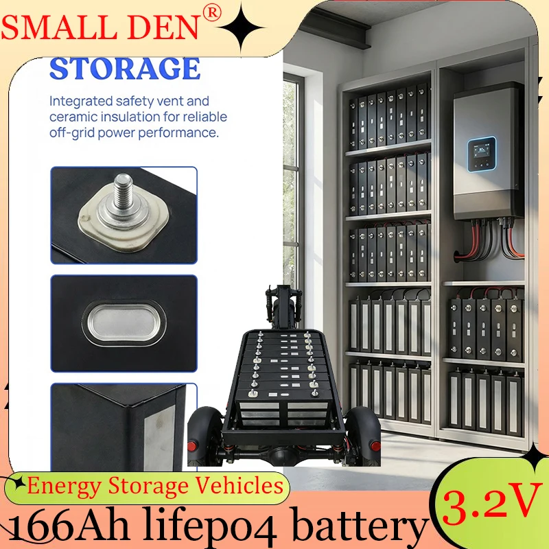 

Аккумулятор LiFePO4 класса А, 3.2В, 166Ач/170Ач, 4S, 12В, 24В, 36В, 48В, высокой емкости, для хранения энергии от солнечных панелей, для плавательных лодок, автомобильной аудиотехники