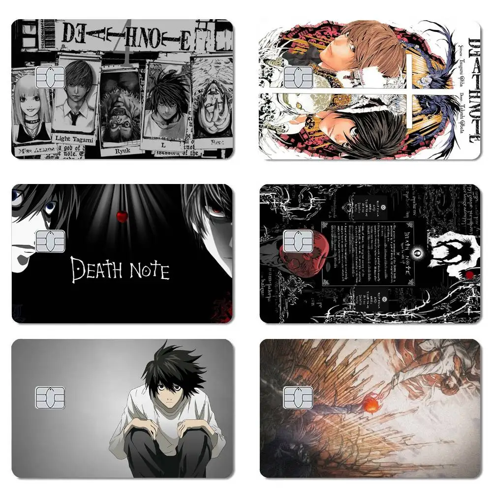 DEATH NOTE - Adhesivo Holográfico para Tarjetas de Crédito y Débito, Película Protectora para Tarjetas Bancarias, Resistente a la Decoloración
