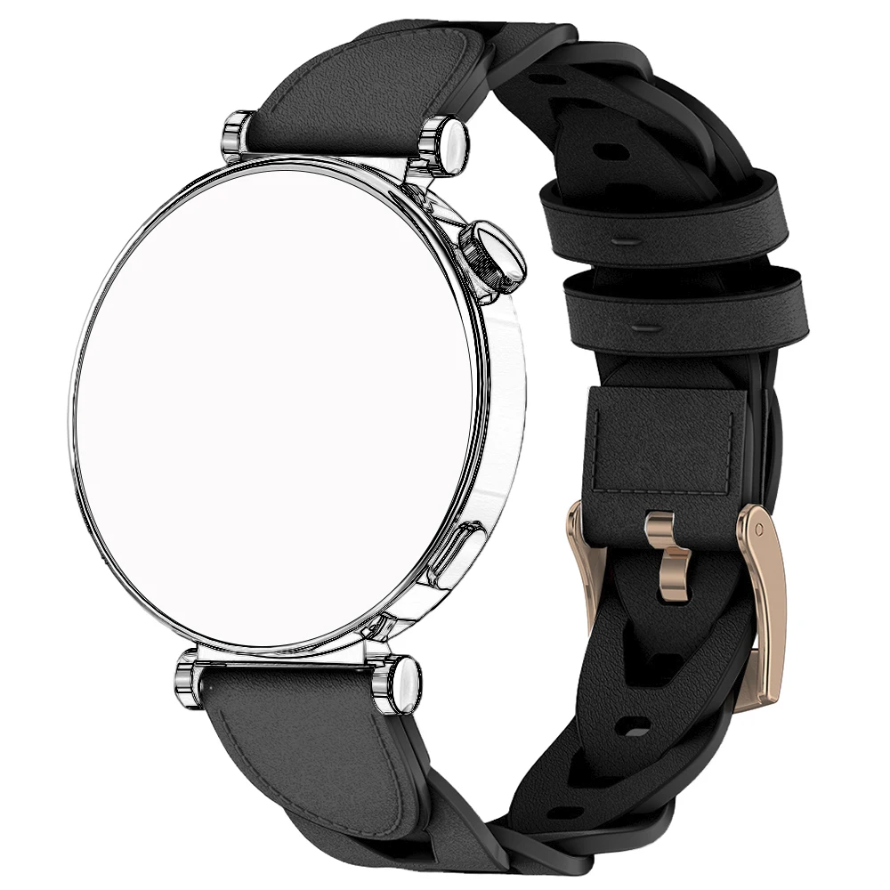 18 مللي متر حزام ساعة اليد لهواوي 5 /GT5 برو 42 مللي متر/GT5 GT4 41 مللي متر الجلود الاصطناعية ل Garmin Venu 3s 2s Vivoactive 4s النساء معصمه