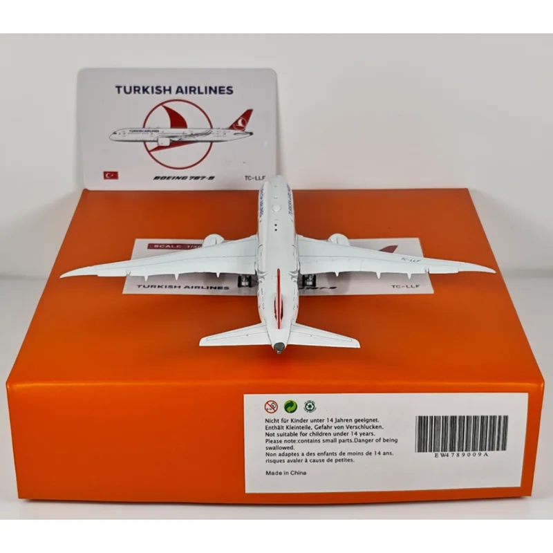 JC أجنحة دييكاست 1/400 مقياس الخطوط الجوية التركية B787-9 TC-LLF سبيكة نموذج طائرة جمع الحلي الزخرفية دمى هدايا #5