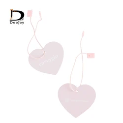 400gsm Heart die cut shape boutique shop swing paper hang tag labels, one bag of rope in the order