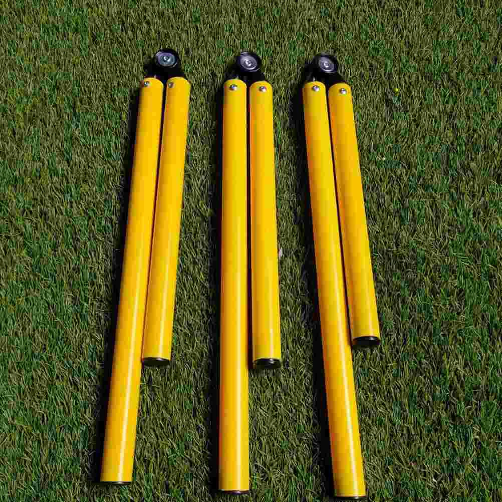 2 Pcs Football Training Rod Aids Hurdling Pole Agility Poles Soccer Equipment Tool Supplies Obstacle