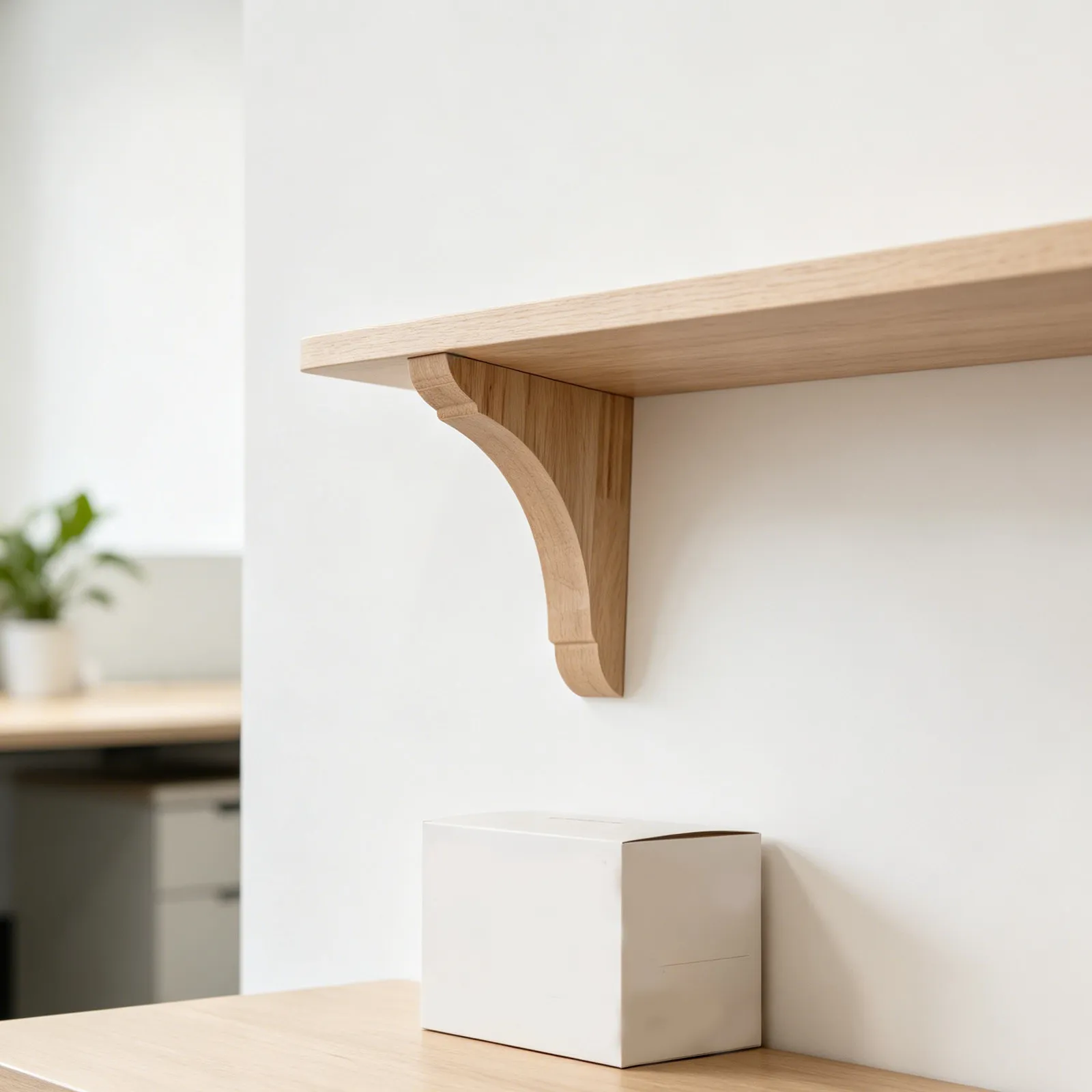 Wooden Shelf Brackets Solid Triangle Bracket Wall Mount L Shape Shelf Holders Kitchen Bookshelves Countertops Storage Organizer