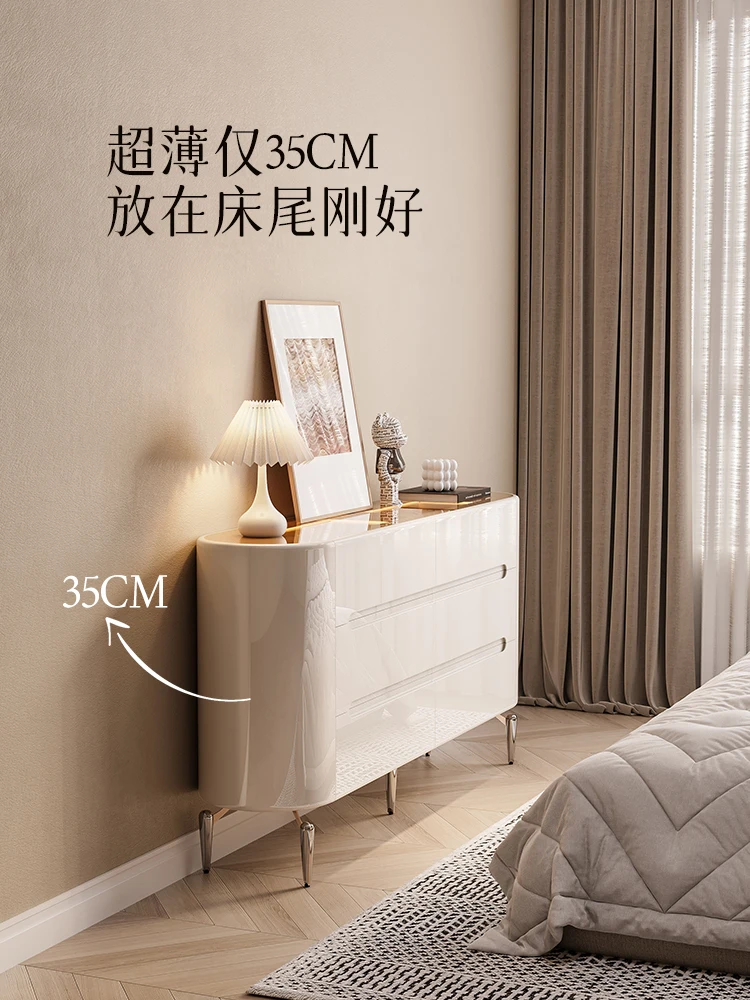 

Ultra-thin chest of drawers, bedroom bedside cabinet, integrated wall storage, six chest of drawers, lockable jewelry cabinet, m