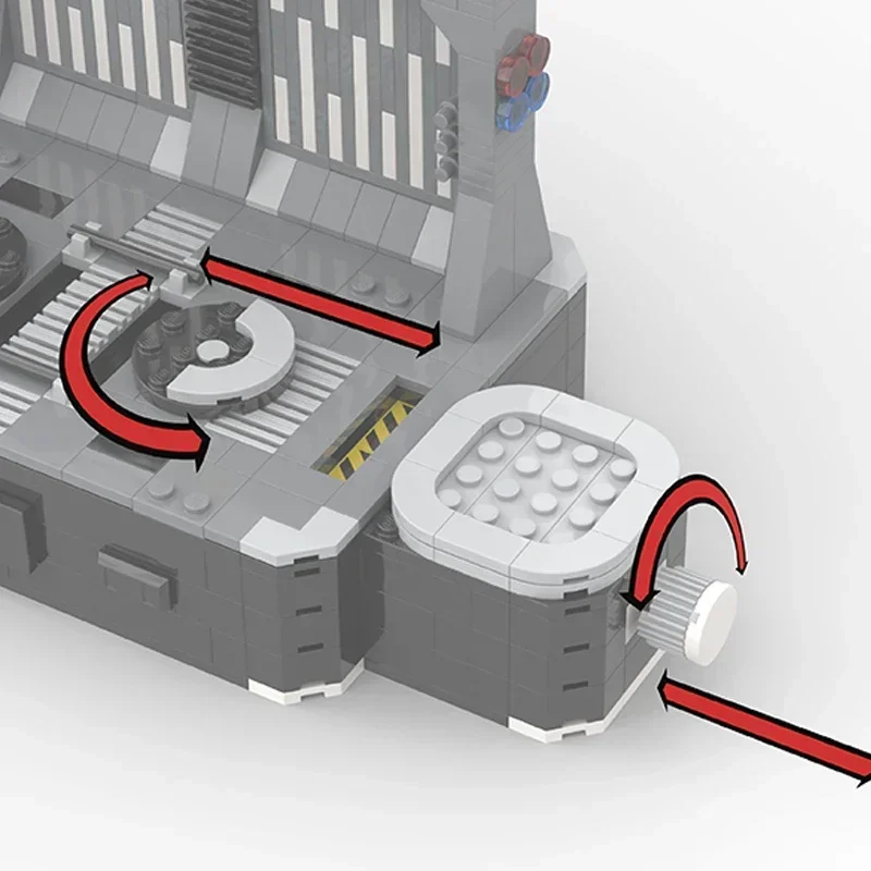 스타 영화 모델 Moc 빌딩 벽돌 재생 가능한 전투 무대 기술 모듈 형 블록 선물 크리스마스 장난감 DIY 세트 조립