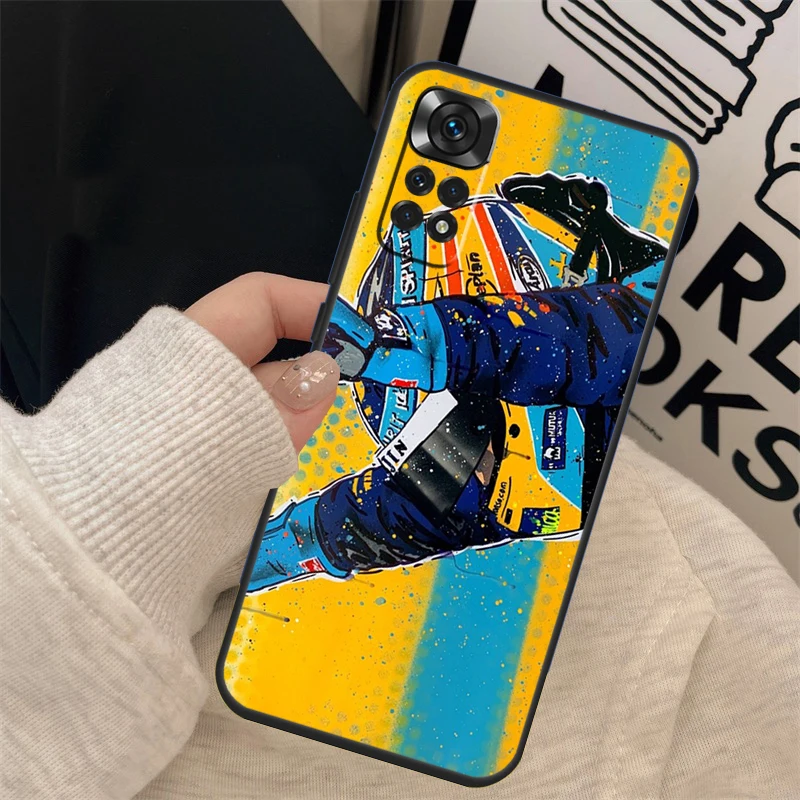 Fernando Alonso Phone Case For Xiaomi Redmi Note 12 Pro 8 9 10 11 Pro Note 12S 11S 10S 9S 9C 10C 12C Cover