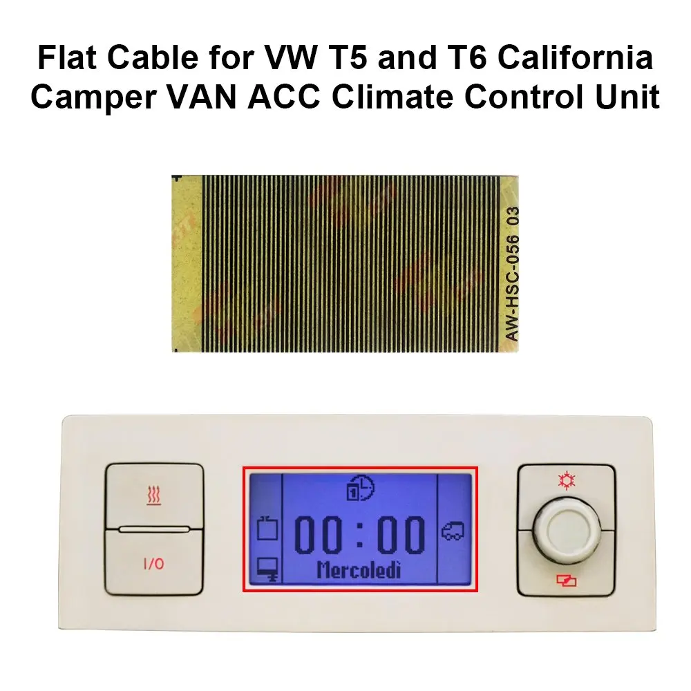 Flachkabel für VW T5 und T6 California Camper VAN ACC Klimasteuergerät – Detail 2
