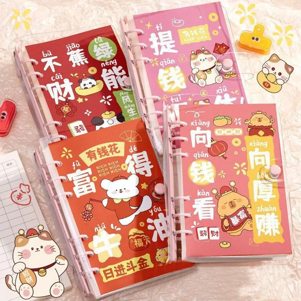 Sobres para ahorrar dinero, desafío de ahorro de dinero, carpeta de ahorro impermeable de PVC, Mini carpeta portátil reutilizable, amantes de la desafío de ahorro