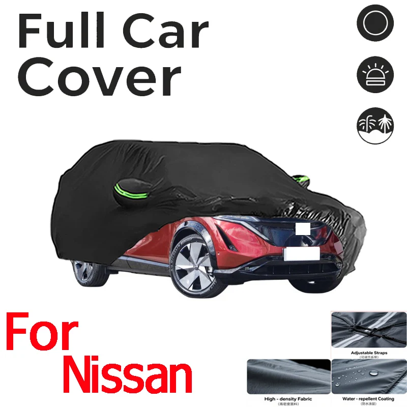 

Чехол для NISSAN, полностью черный, водонепроницаемый, пылезащитный, устойчивый к ультрафиолетовому излучению, устойчивый к царапинам, солнцезащитный крем