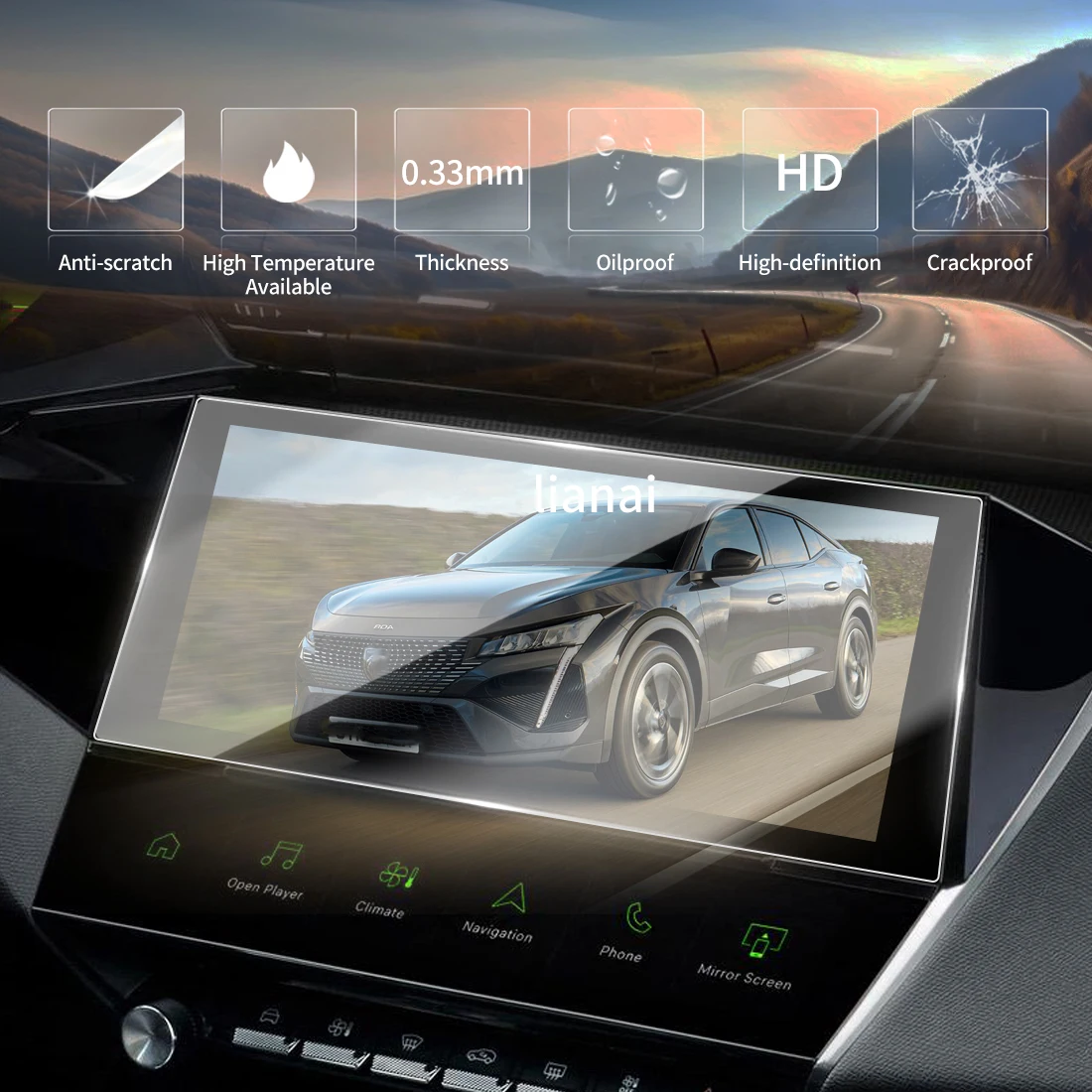 Carplay Screen Protector Tempered Glass Protective Film Navigator Protection Auto Car Stickers Accessories For23 beautiful 408
