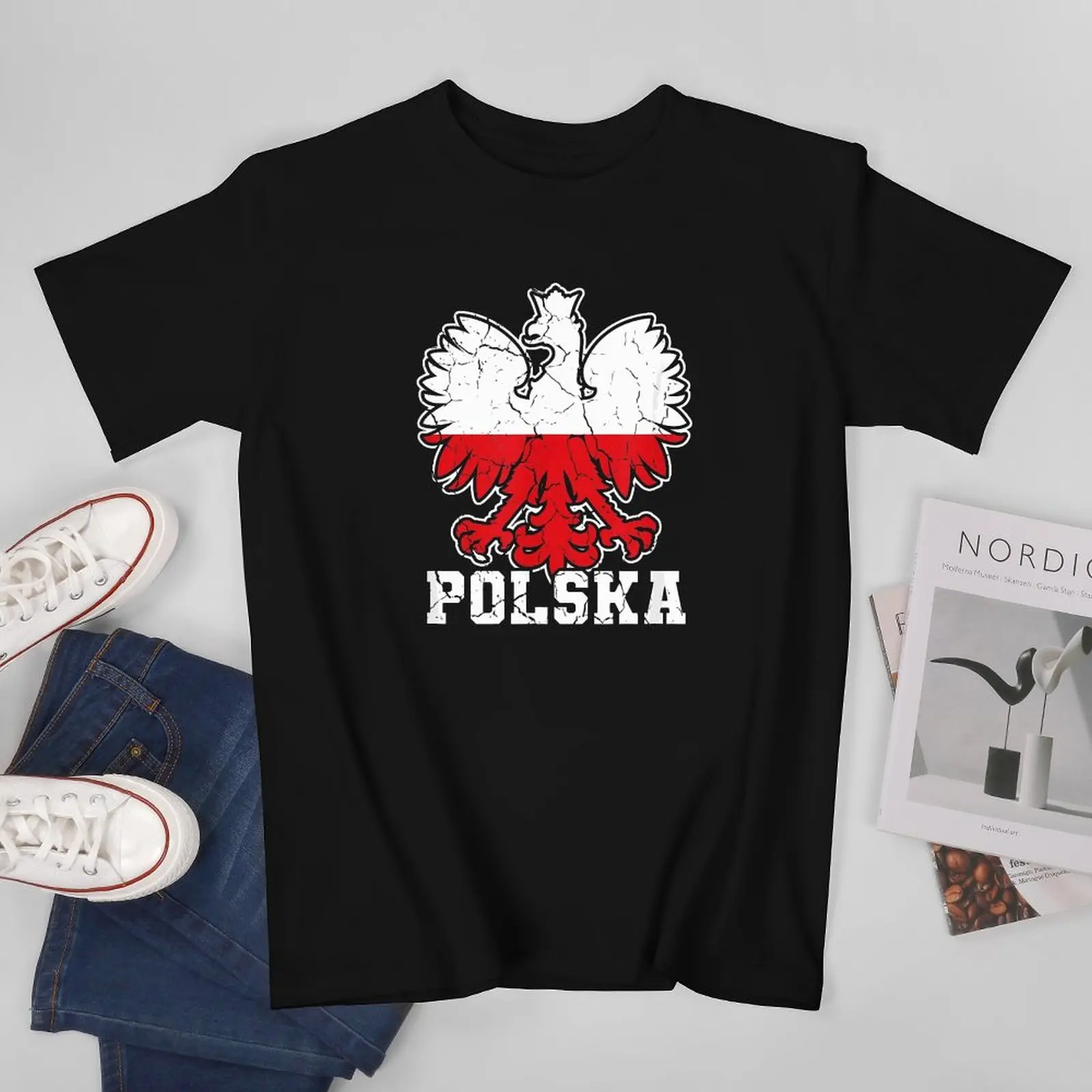 More Design Poland Polska Flag Polish Men Tshirt Tees T-Shirt O-neck T Shirts Women Boys Clothing 100% Cotton