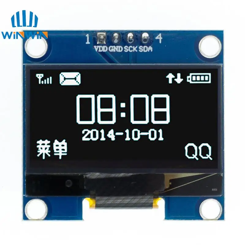 1.3 Inch Oled Module Spi/Iic I2c Communiceren Wit/Blauw Kleur 128X64 1.3 Inch Oled Lcd Led Display Module 1.3 