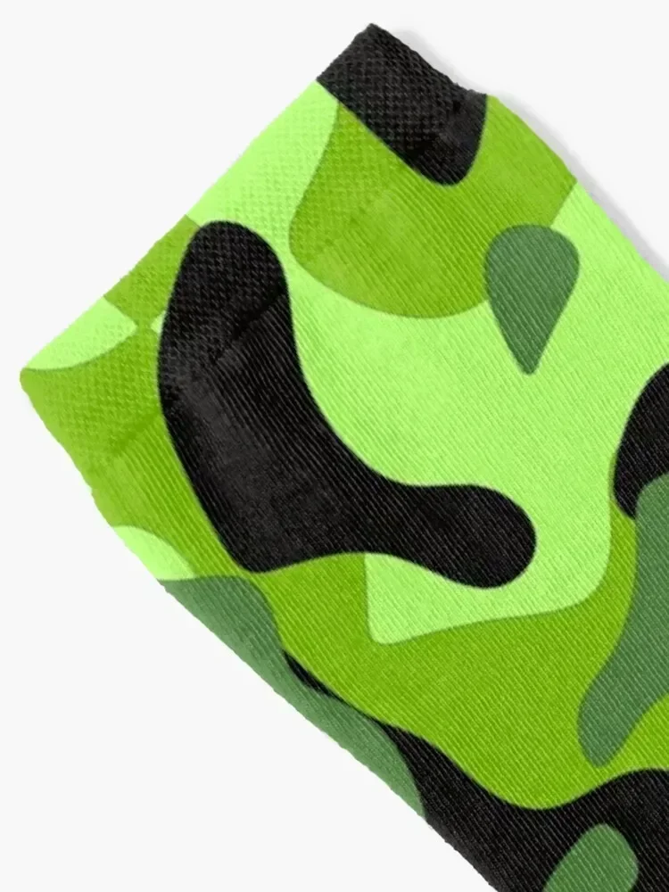 Cool Lime Green Camo Socks short hip hop anime fashionable Boy Child Socks Women's
