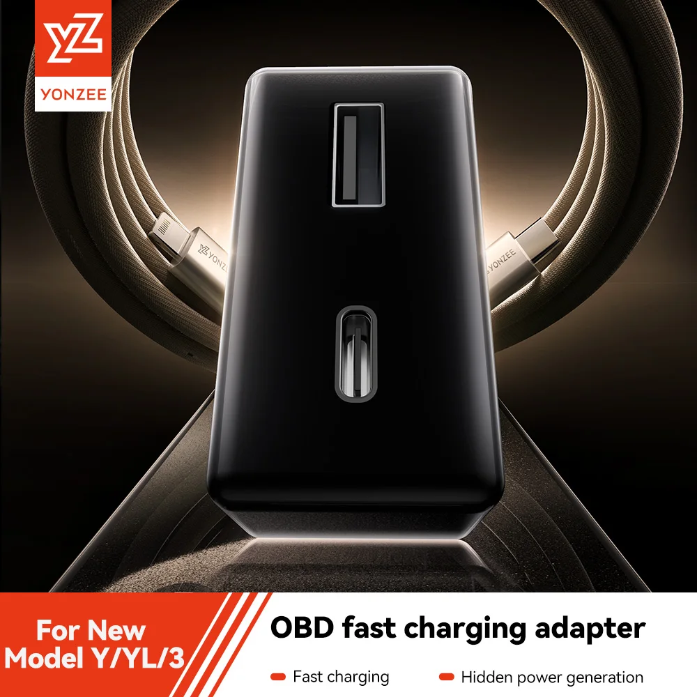 Adaptador OBD YZ para Tesla Model 3/Y/YL/X/S Highland Juniper, Carregador OBD2 para Carros Tesla, Acessórios e Adaptadores de Carregamento.