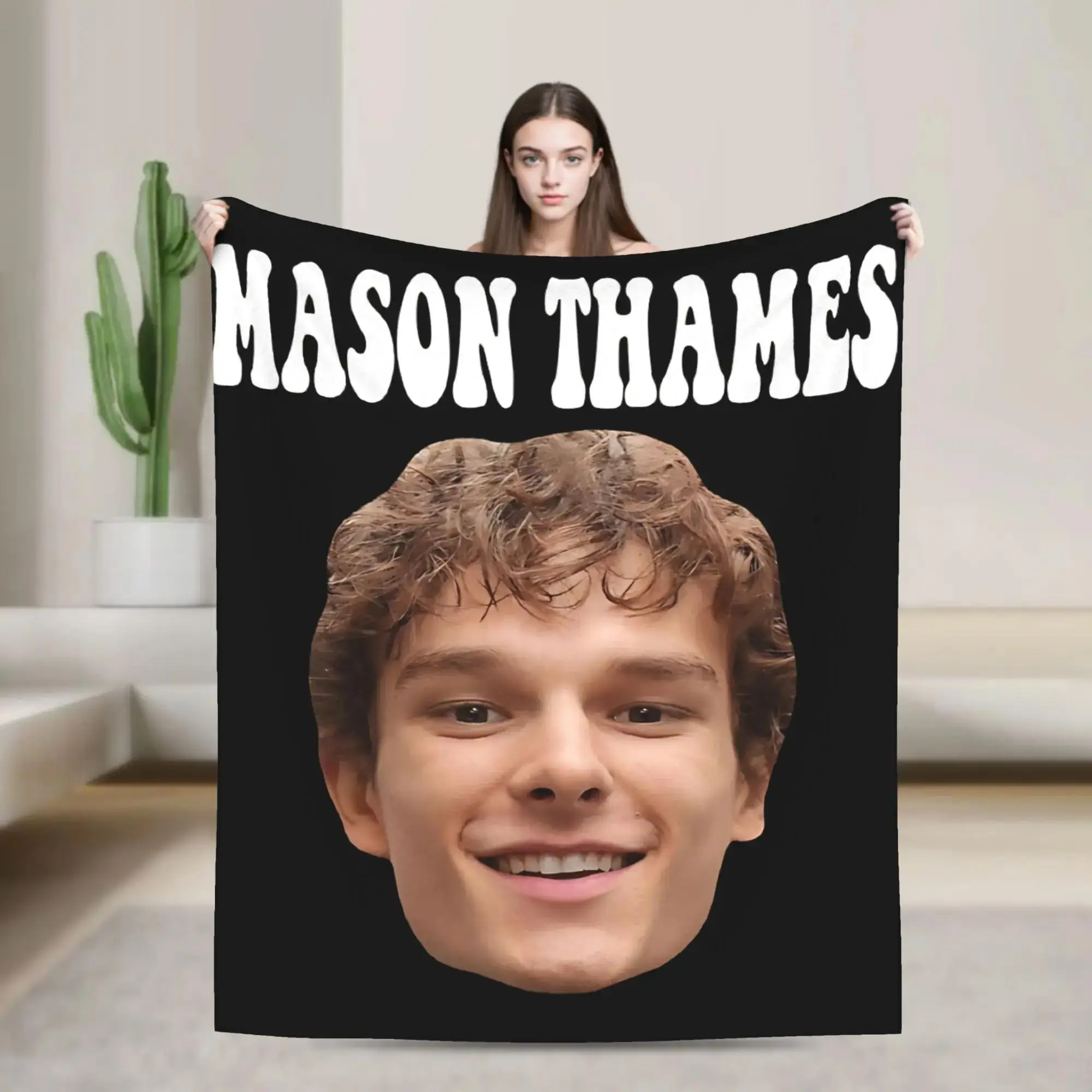 

Mason Thames Flannel Blanket Super Soft Throw for Couch Bed Airplane Travel Fluffy Bedspread Sofa Cover