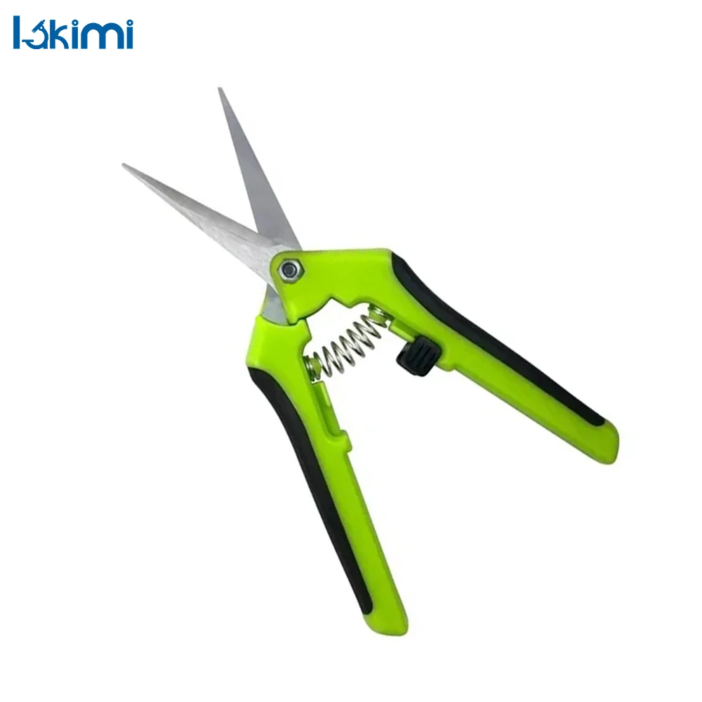 

6.5 Inch Hand Pruner - Pruning Shears, Trimming Scissors Gardening Scissors with Straight Elbow Stainless Steel Blades LK-AA57