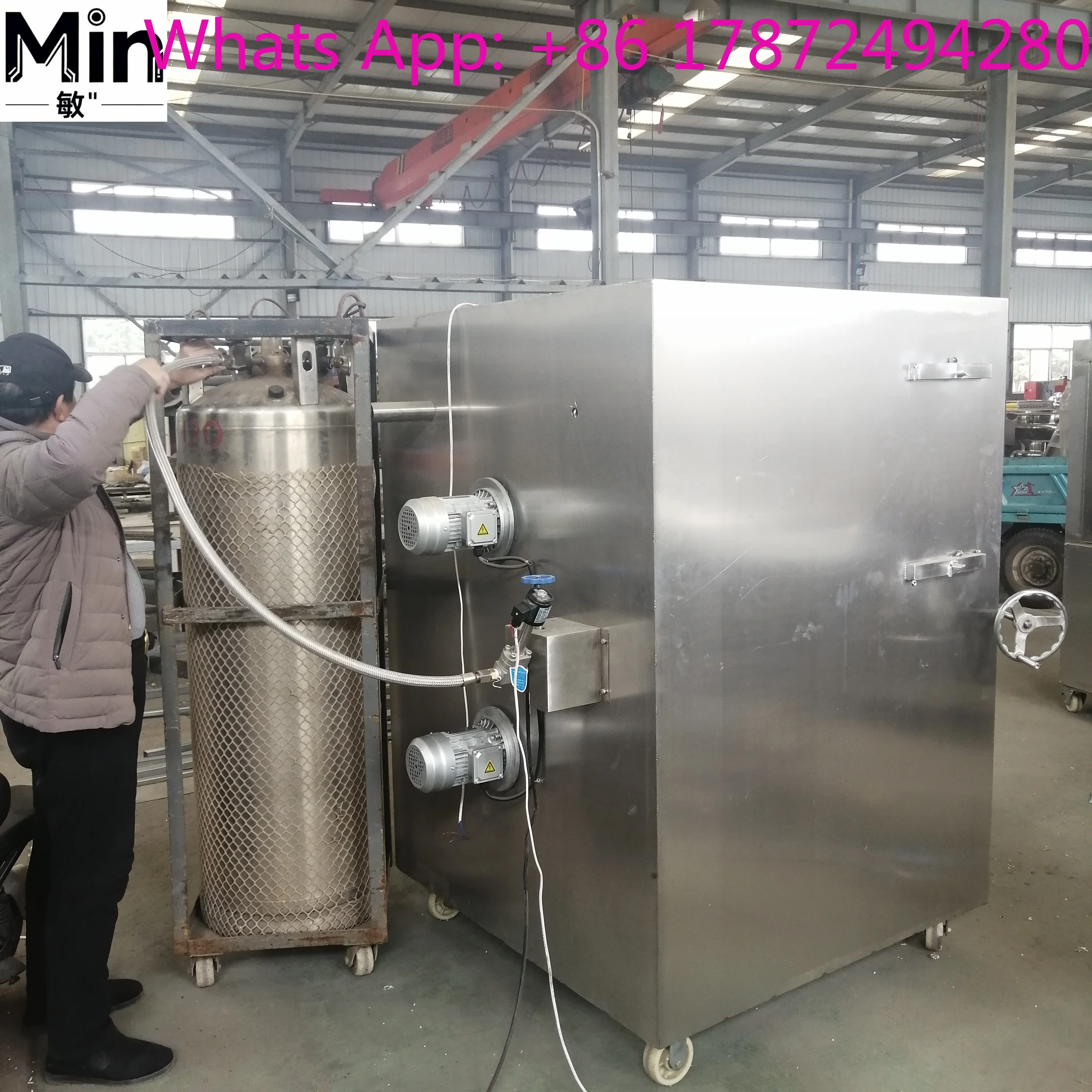 -196℃ Ultra-low Temperature Liquid Nitrogen IQF Cabinet Freezer for Durian, Pasta & Vegetable Quick