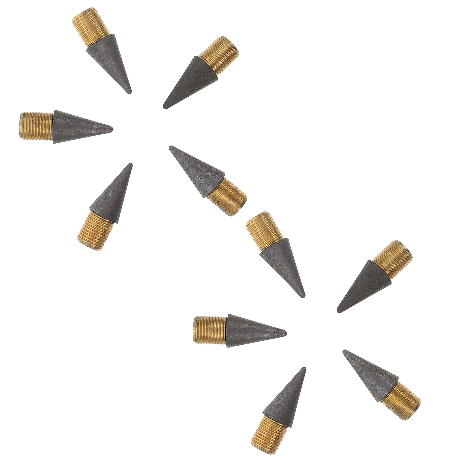 연필 깎이를 필요로 하지 않는 10개 연필 영구적인 무잉크 교체 가능한 필기촉