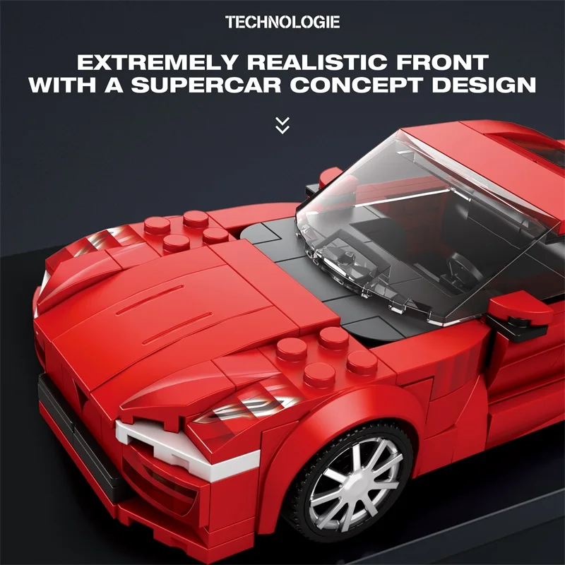 351pcs P1 GTR 820 Car Building Blocks MOC Bricks High Tech Ideas Toy Kit Collection DIY Gift Kids Adults
