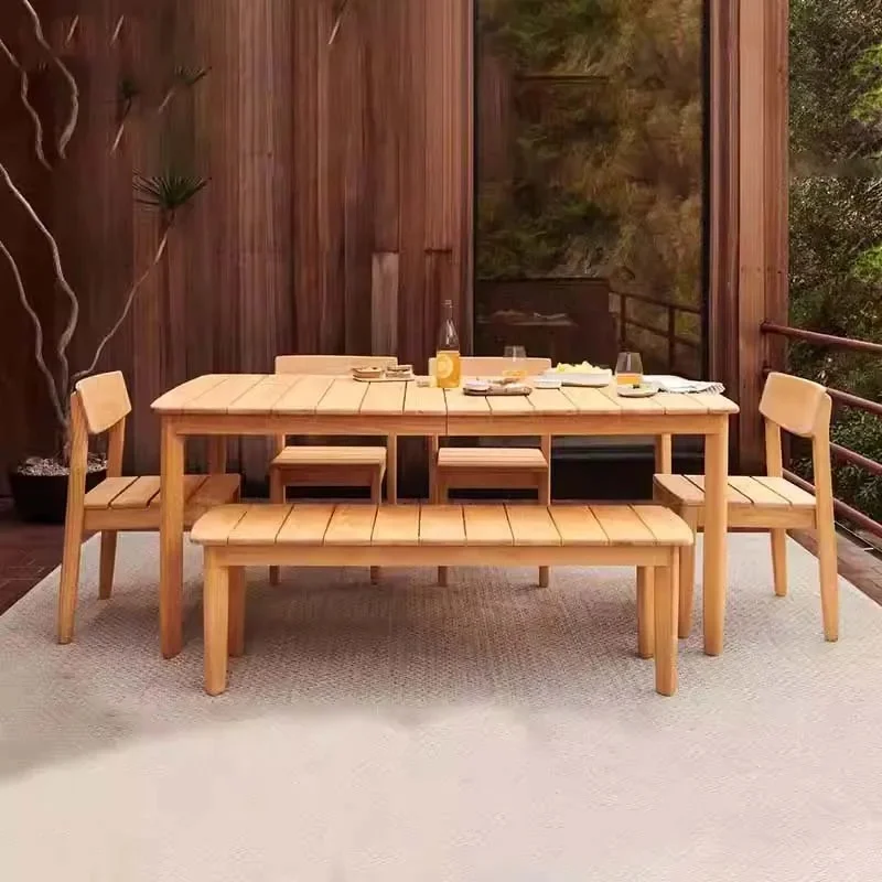 

Stylish Outdoor Rattan Chairs and Solid Wood Furniture for Courtyards, Terraces, and Garden Balconies