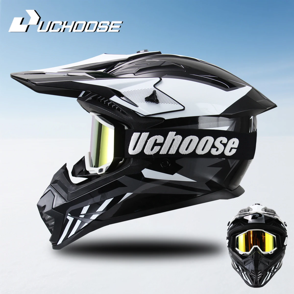 

DOT Certified Adult Women's Helmets for Motocross, Cross, Downhill, Off-Road Racing, Classic Motorcycle Riding Off-road goggles