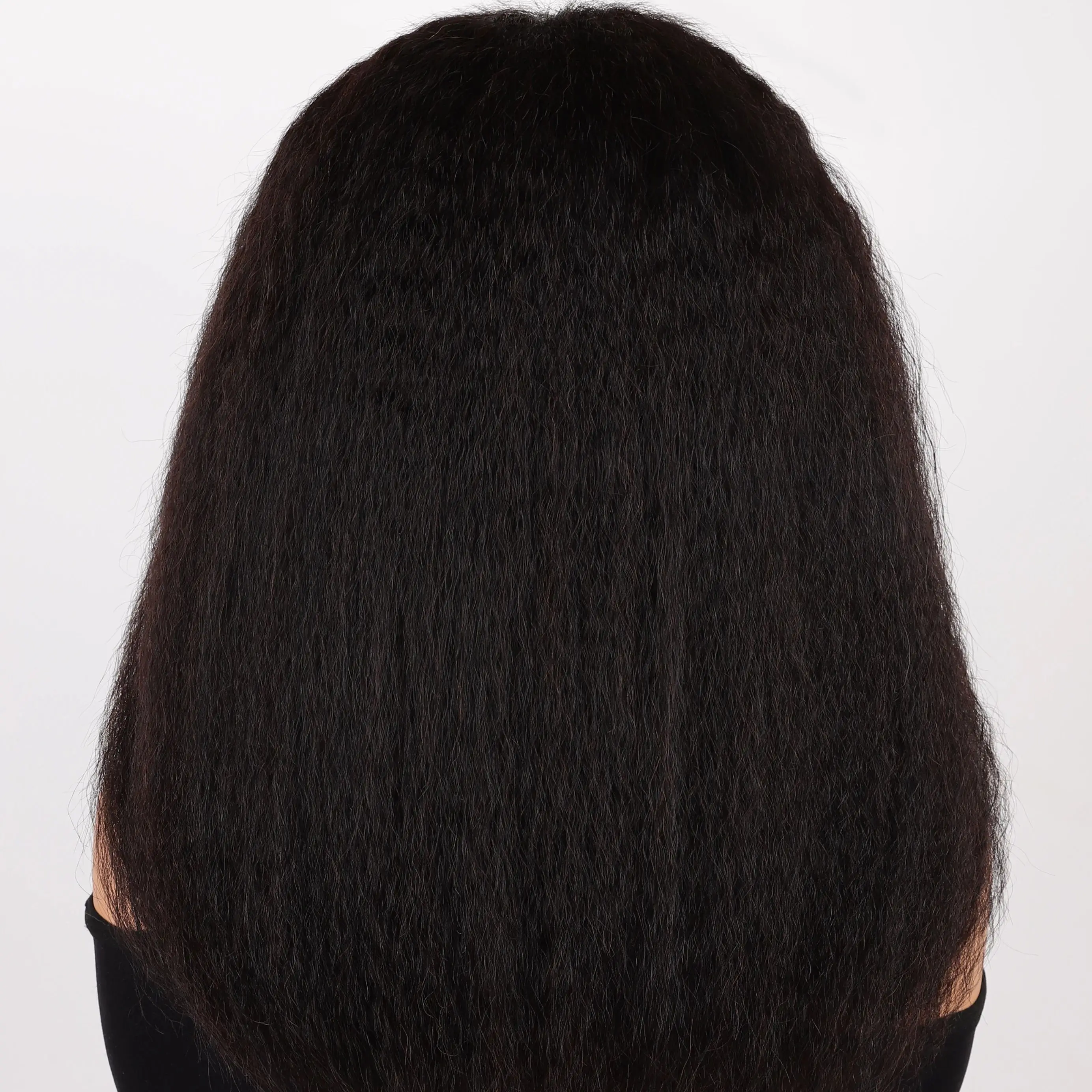 غريب مستقيم الشعر البشري أمامي الشعر المستعار ياكي الشعر المستعار