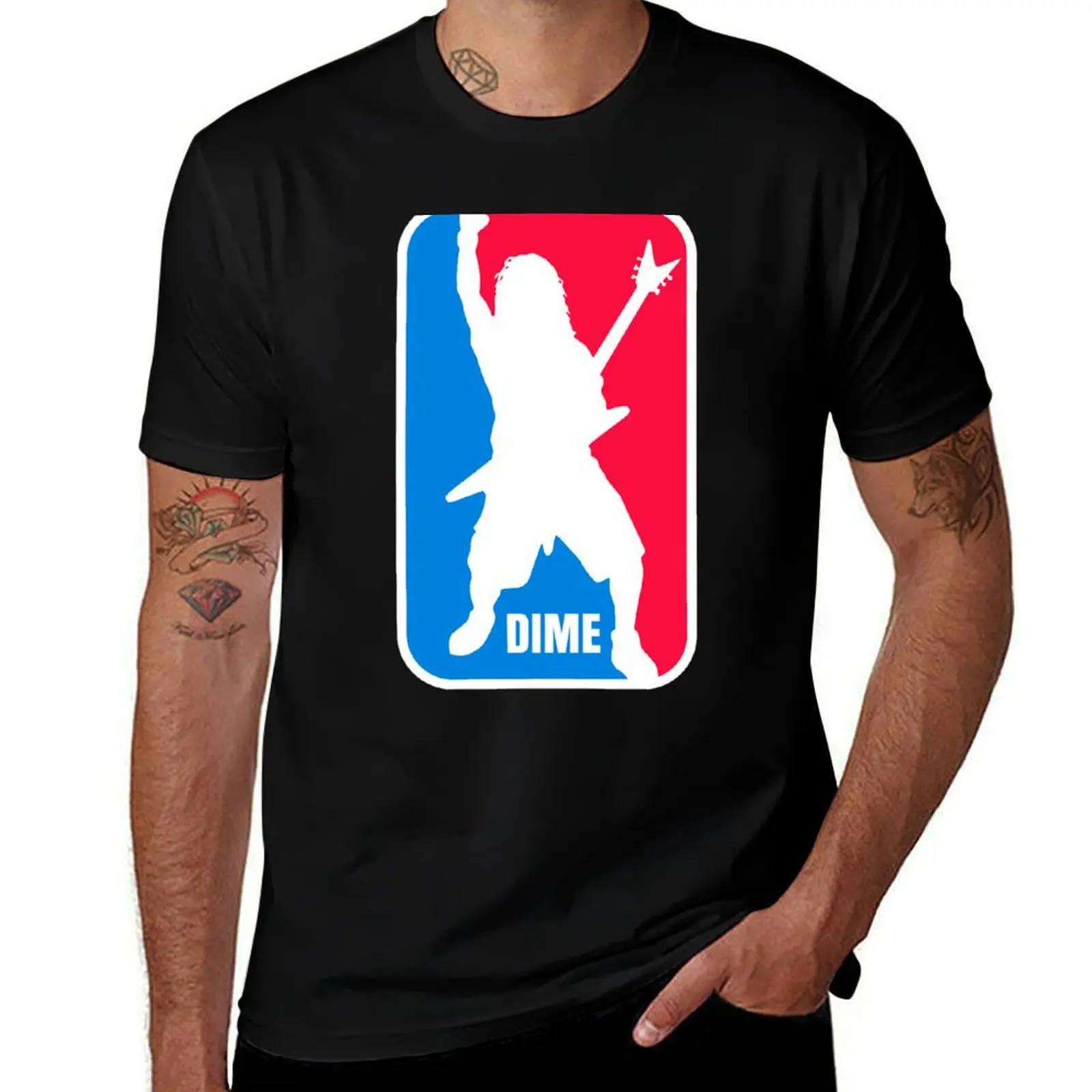 

Dime Dimebag Darrell Sport Logo T-Shirt hippie clothes fashion shirts football t shirt for a boy compression shirt men
