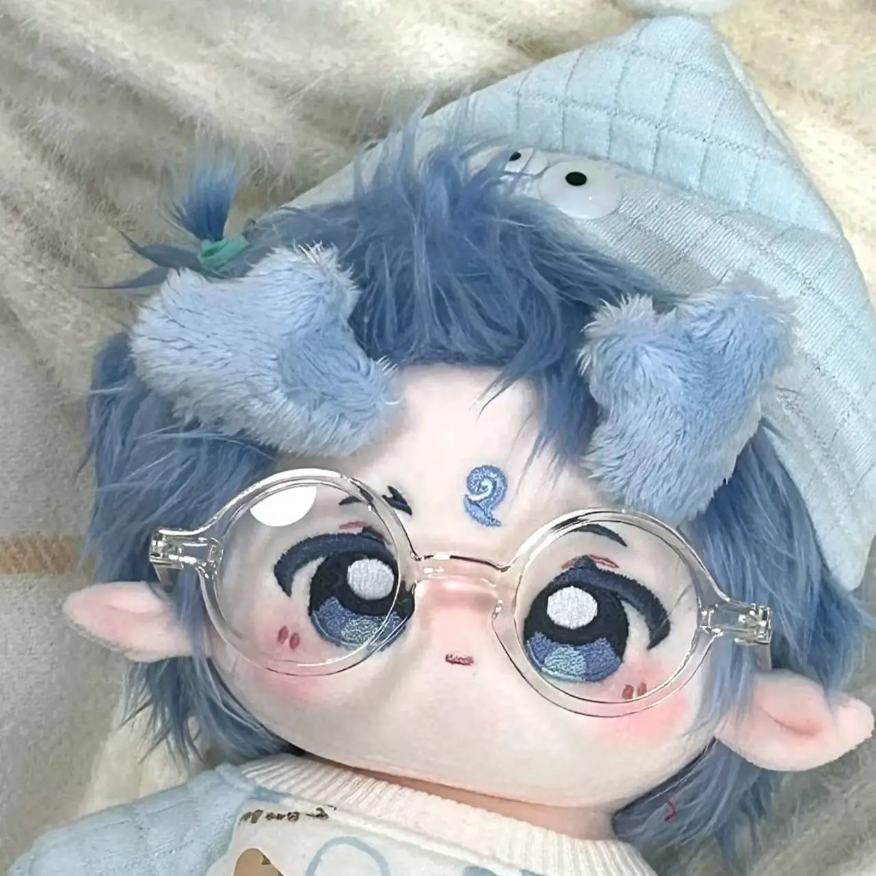 محشوة 20 سنتيمتر لعبة أنيمي Nezha Haj-kun Bing DorkyBing MeowBing Ao Bing الجسم أفخم دمية لعبة فستان ناعم القطن طفل هدية #4