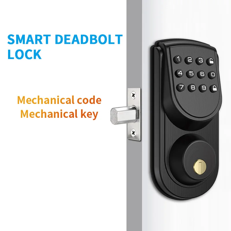 America Standard SiliconeTouch Tone Keypad Password Key Smart Deadbolt Door Lock