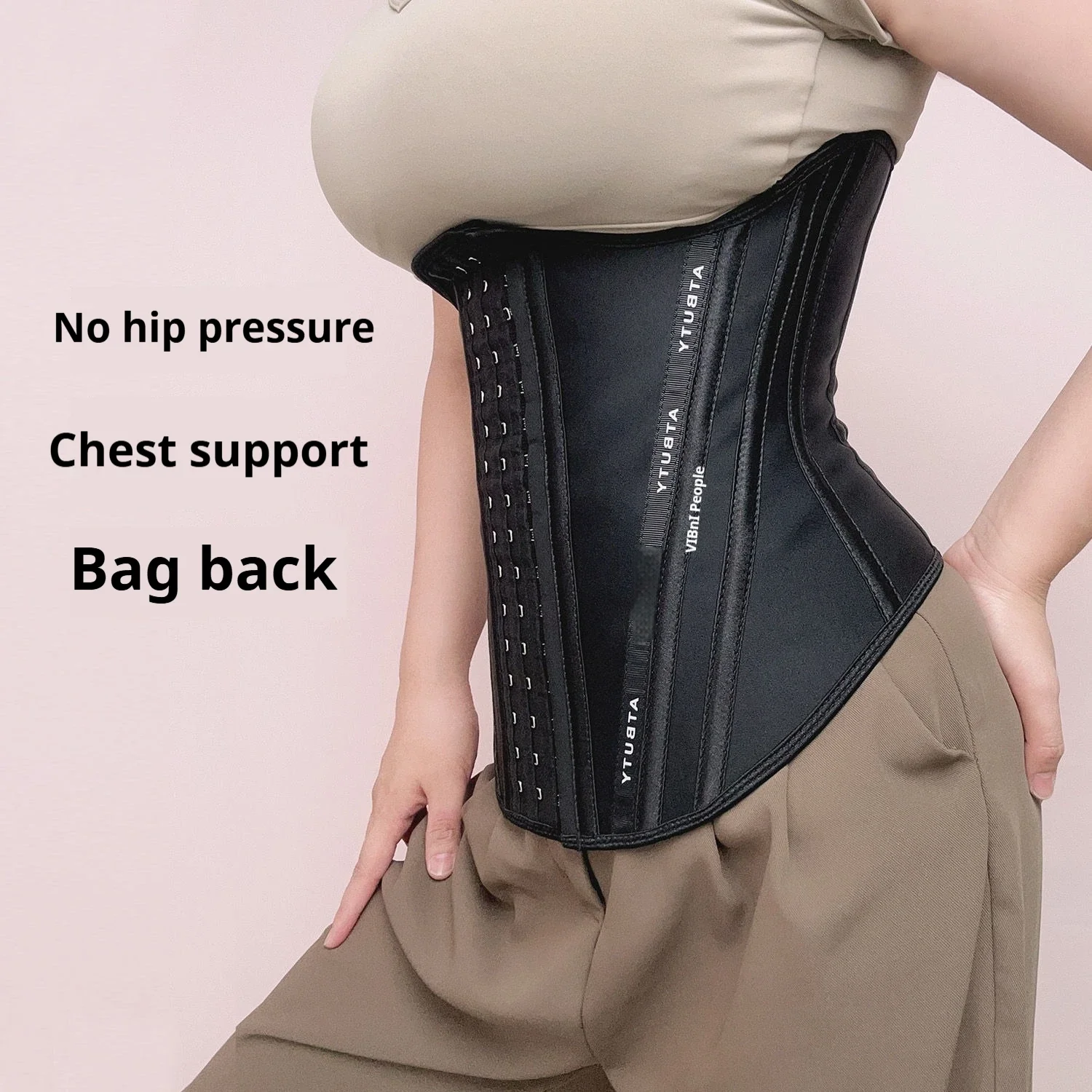 Cinto de cintura de osso de aço proteção abdominal bodyshaper suporte de quadril cinchers de peito modeladores de pressão corpo fino pós-parto abdominal