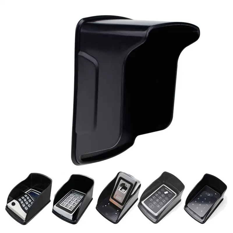 [NEW A09R!】 Rainproof Cover For Fingerprint Attendance Machine For Outdoor Keypad, Access Control Reader/Video Door Phone- Black