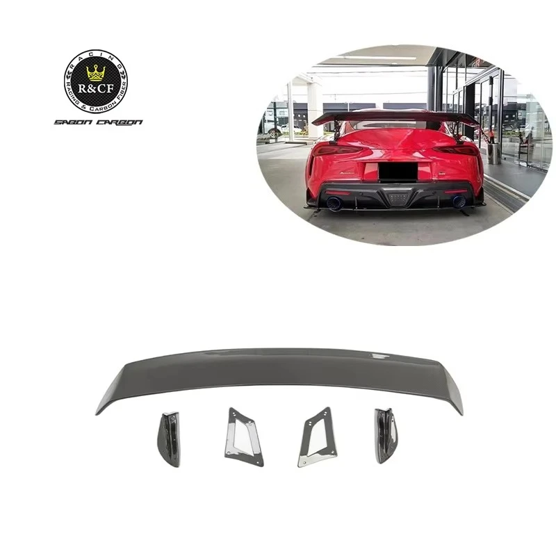 

GR Supra MK5 A90 A91 Вольт стиль задний спойлер из углеродного волокна с высоким крылом Decktail спойлер для Toyota Supra 2019+