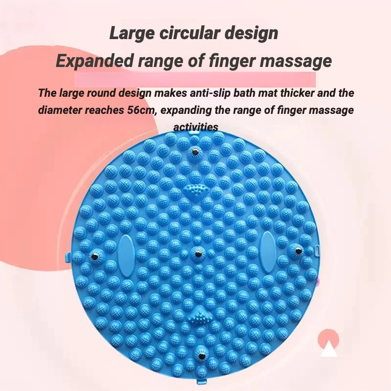 

Circular Finger Pressure Board, Slow Running Foot Massage Pad, Specialized For Unblocking Meridians, Foot And Toe Pressure Board