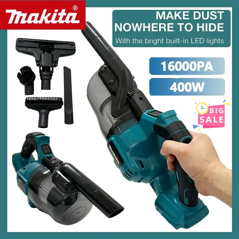 

Makita Electric Vacuum Cleaner Cordless Portable Efficient Household Industrial Construction Clean Tools For Makita 18V Battery