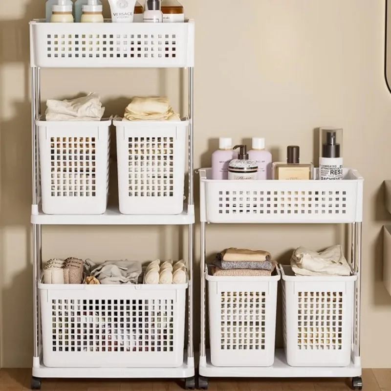 

Корзина для белья, пластиковая корзина для одежды, расширяющаяся, многослойная, экономия труда, дышащая, вентилируемая корзина для хранения