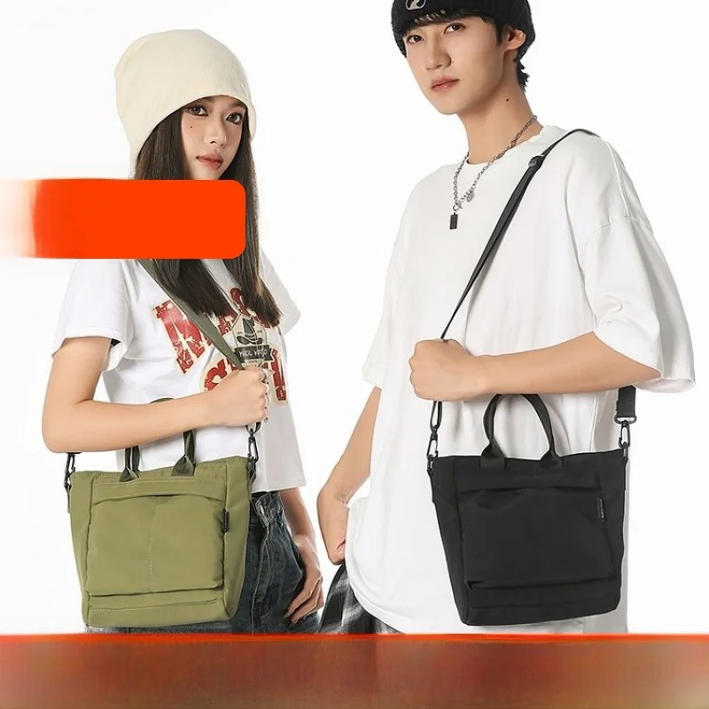 Trendy Korean Style Large Capacity Commuter Handbag Single Shoulder Women's 2025 New Men's Travel Backpack Casual Crossbody Bag