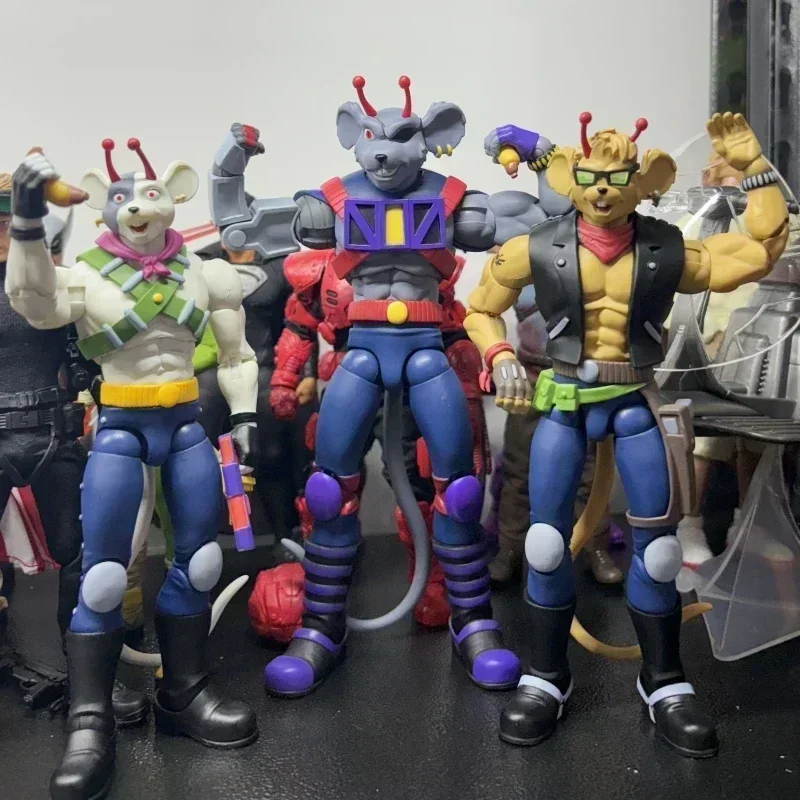 재고 있음 오리지널 Nacelle 1/12 스케일 오토바이 마우스 화성인 마우스 Slotvini 3 피스 세트 싱글 세트 액션 피규어 장난감 선물