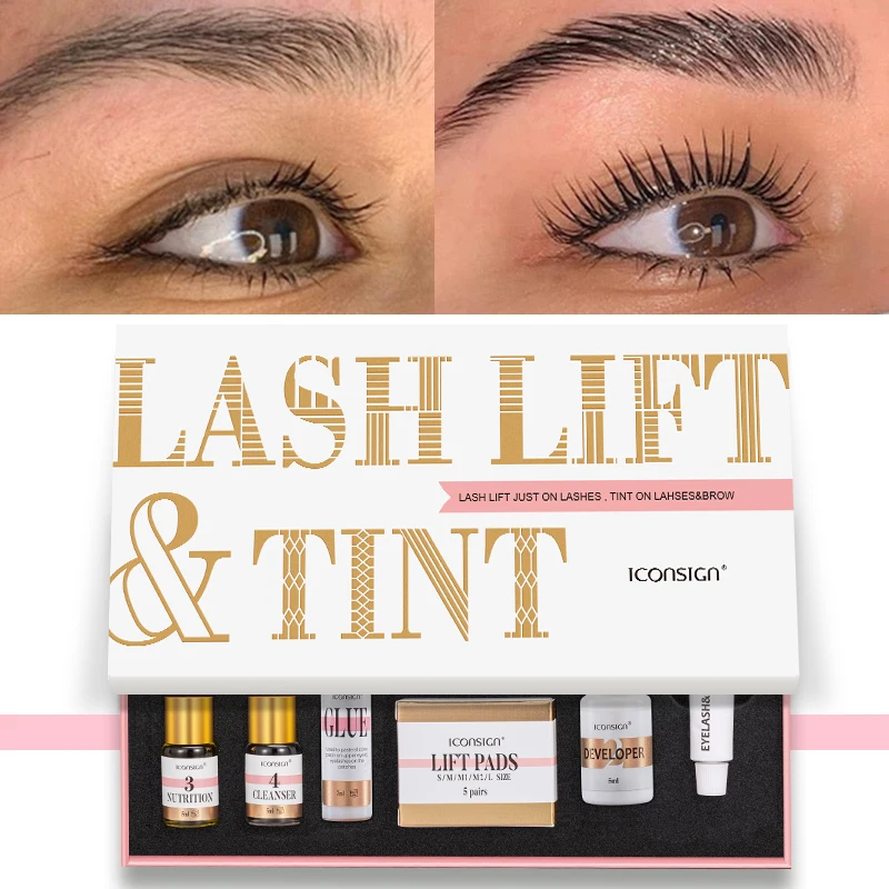 ICONSIGN New Eyelash Eyebrow Dye Tint Kit Professional Lash Lifting Eyebrow Dyeing Mascara Make Up Setting