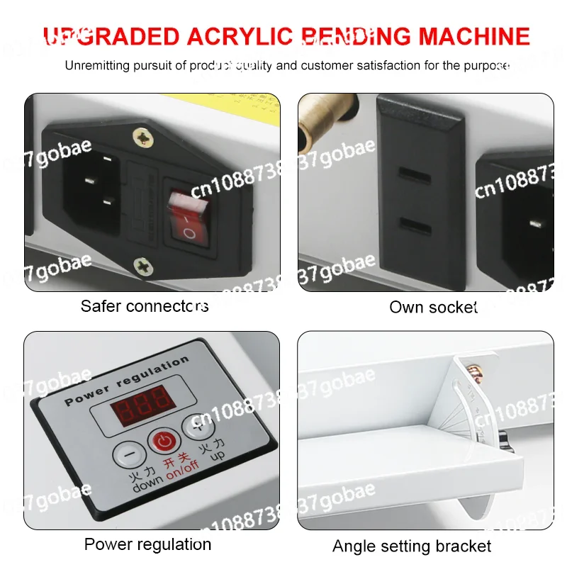 60 cm acrylic hot bending machine, 220-volt PVC advertising light box bending device, long/Angle positioning bracket