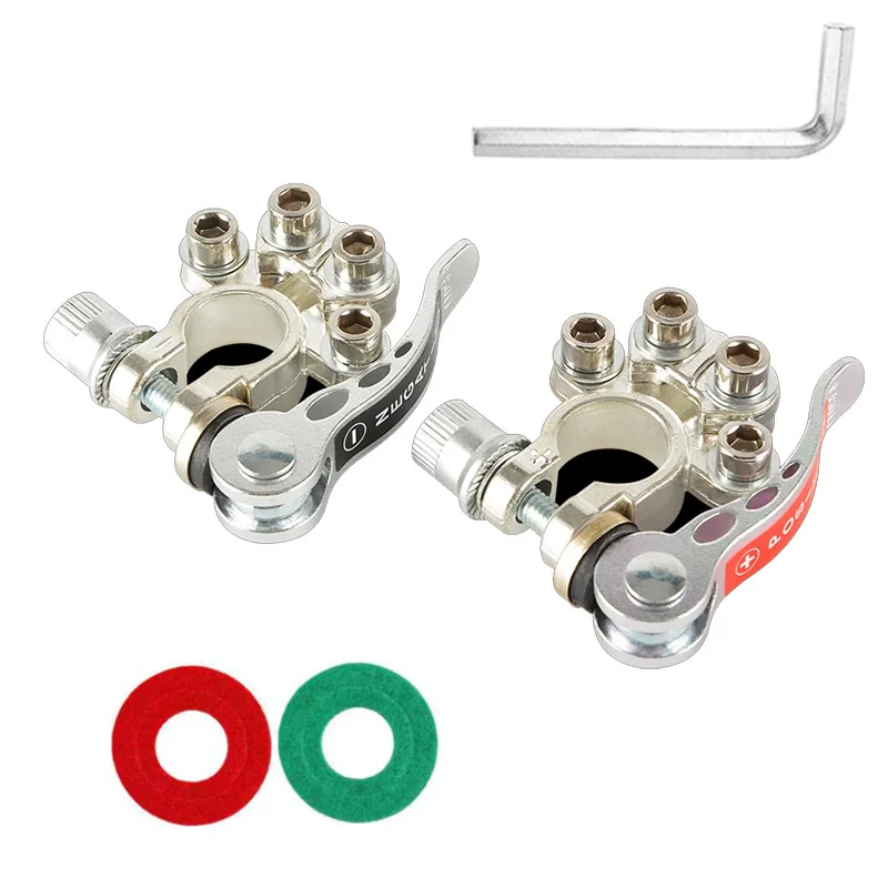 

Car Battery Terminal Quick Release Disconnect Battery Terminals Copper Wire Lugs Cable Clamp Screw Connection Kit For Auto Boat