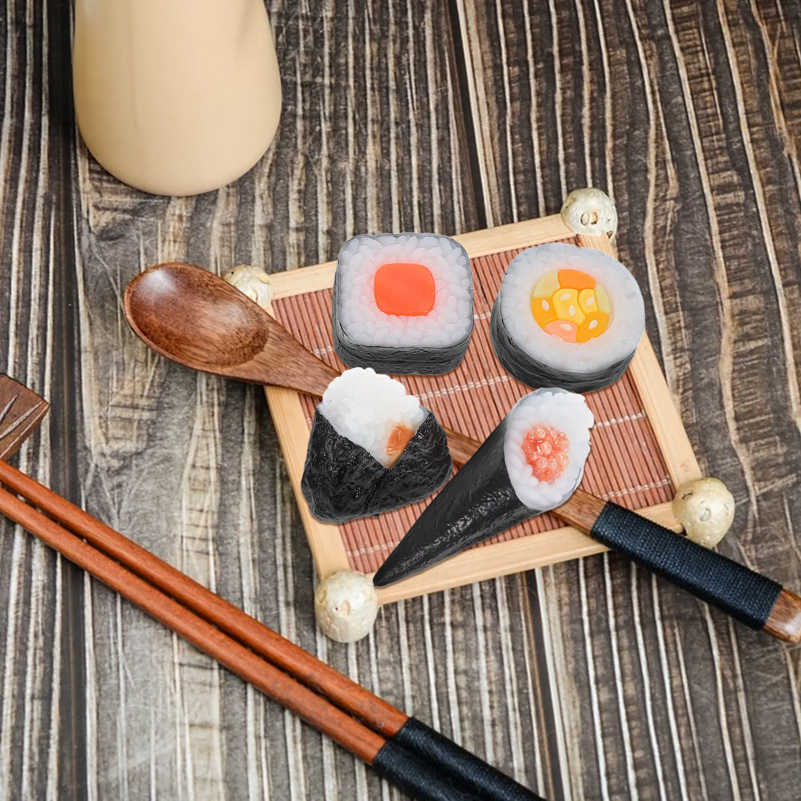 Fake Food Decors Artificial Sushi Japanese Computer Cash Photography Props