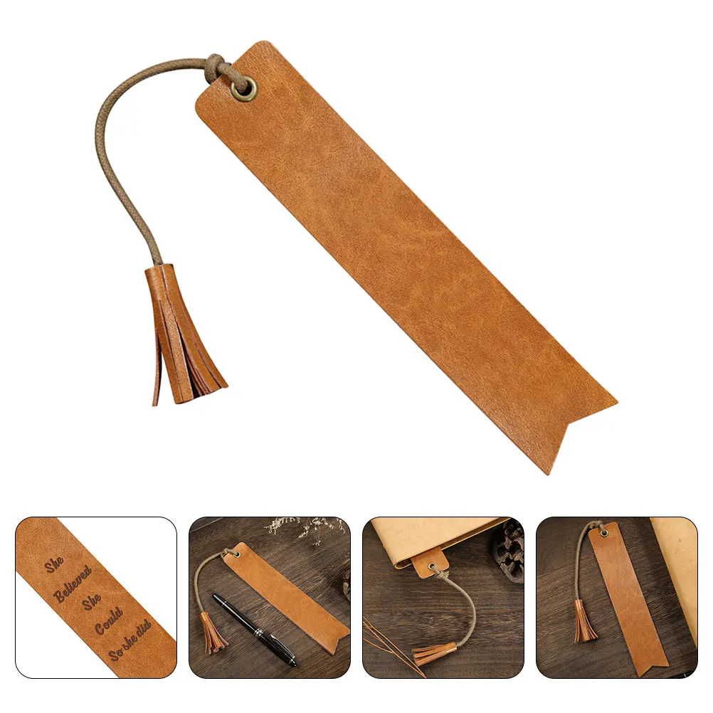 Pembatas Buku Kosong Retro 18X4Cm untuk Wanita Penanda Halaman DIY untuk Siswa Guru Anak-anak Wanita Pria Hadiah Pembatas Buku Pu